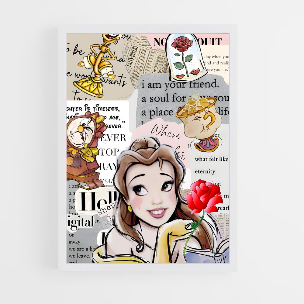 ap-beauty and the beast-4 cadre Blanc