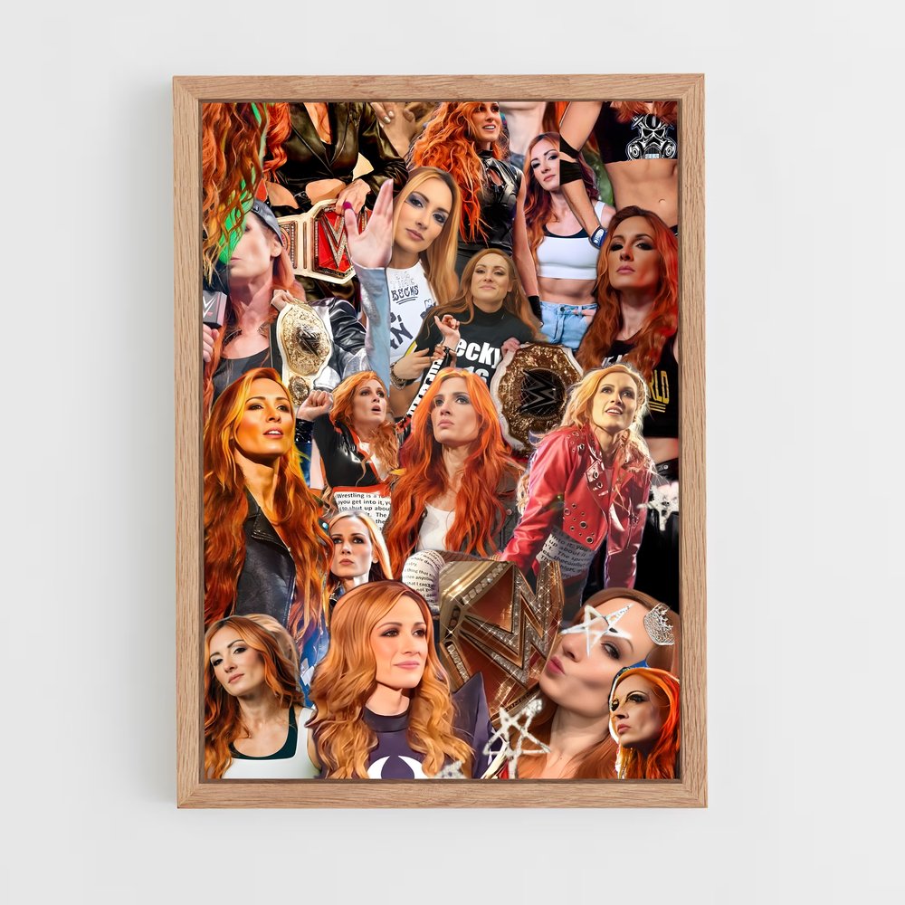 ap-becky lynch-3 cadre Bois clair