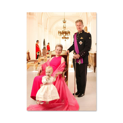 Poster Belgian royal family 2385