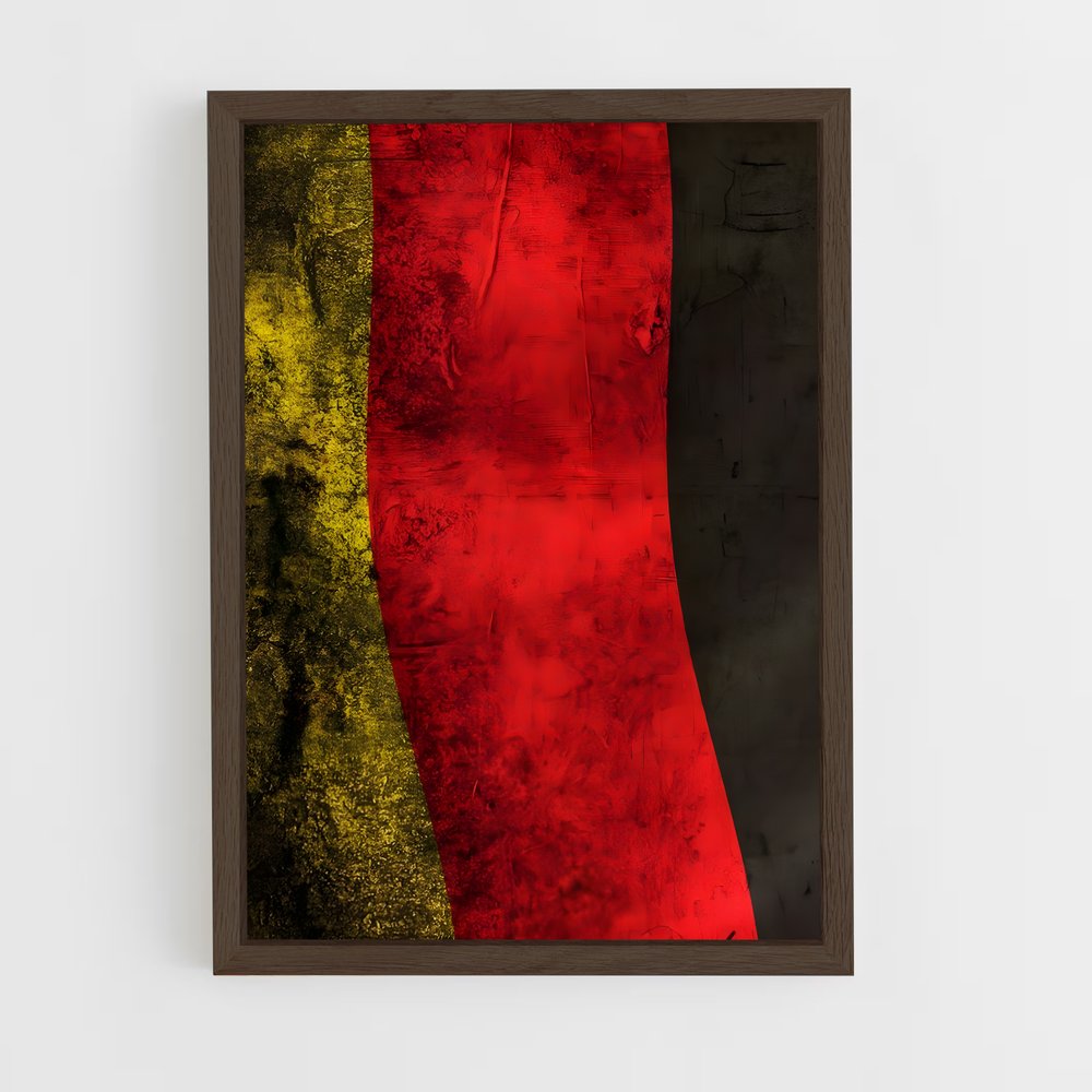 ap-belgium flag-3 cadre Bois foncé