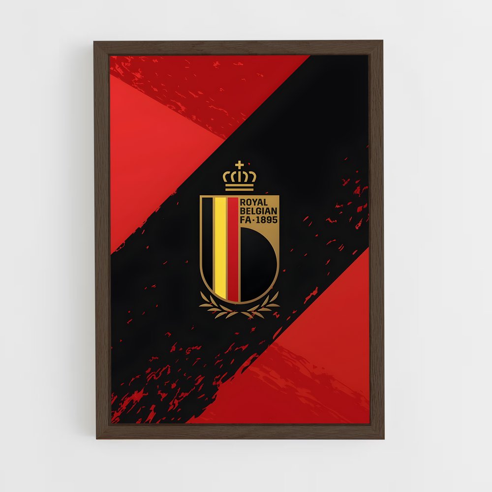 ap-belgium national football team-3 cadre Bois foncé