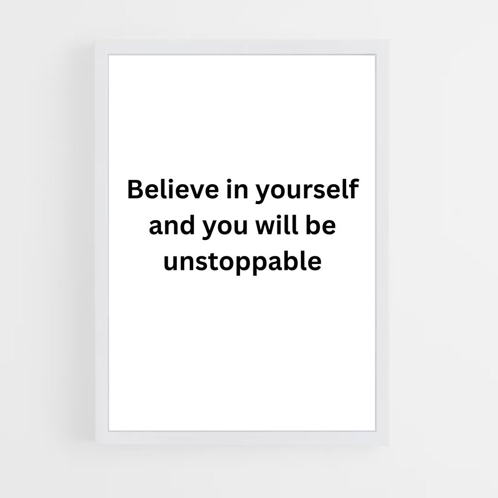 ap-believe in yourself-3 cadre Blanc