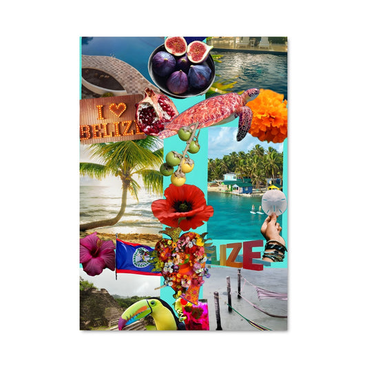 Poster Belize en Couleurs