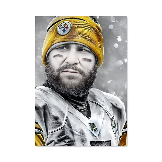 Poster Big Ben in Black and Yellow