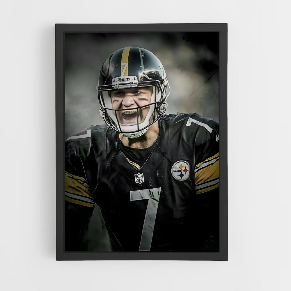 ap-ben roethlisberger-4 cadre Noir