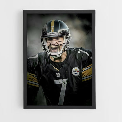 ap-ben roethlisberger-4 cadre Noir