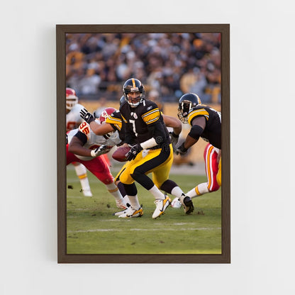 ap-ben roethlisberger-6 cadre Bois foncé