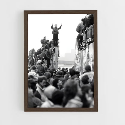 ap-berlin wall-3 cadre Bois foncé