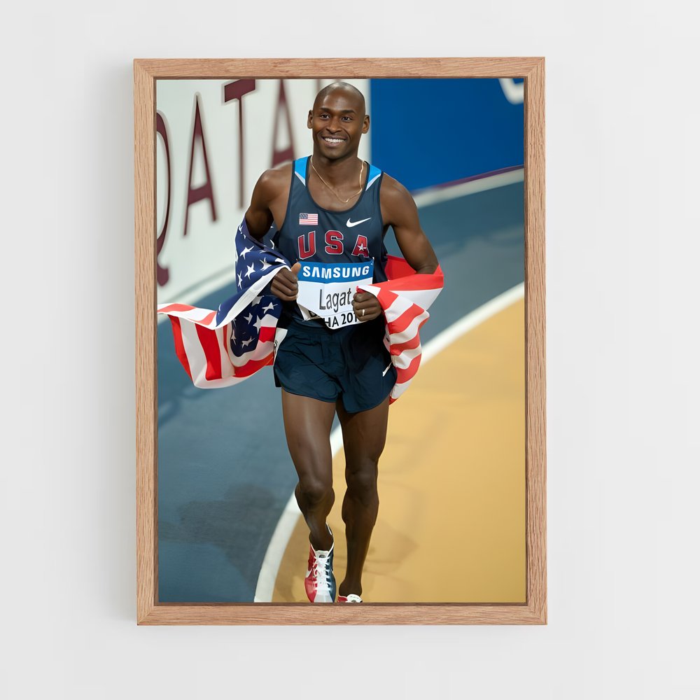 ap-bernard lagat-1 cadre Bois clair