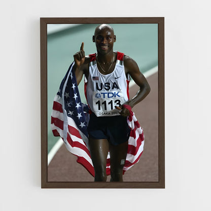 ap-bernard lagat-4 cadre Bois foncé
