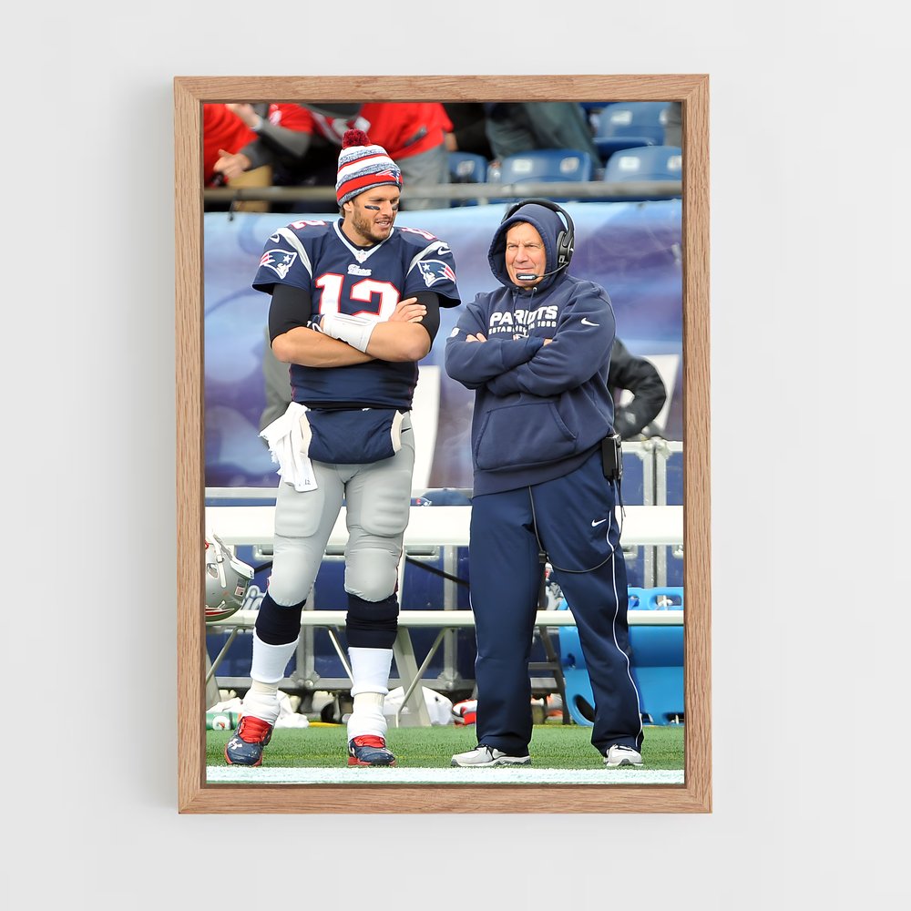 ap-bill belichick-1 cadre Bois clair