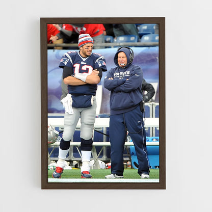 ap-bill belichick-1 cadre Bois foncé