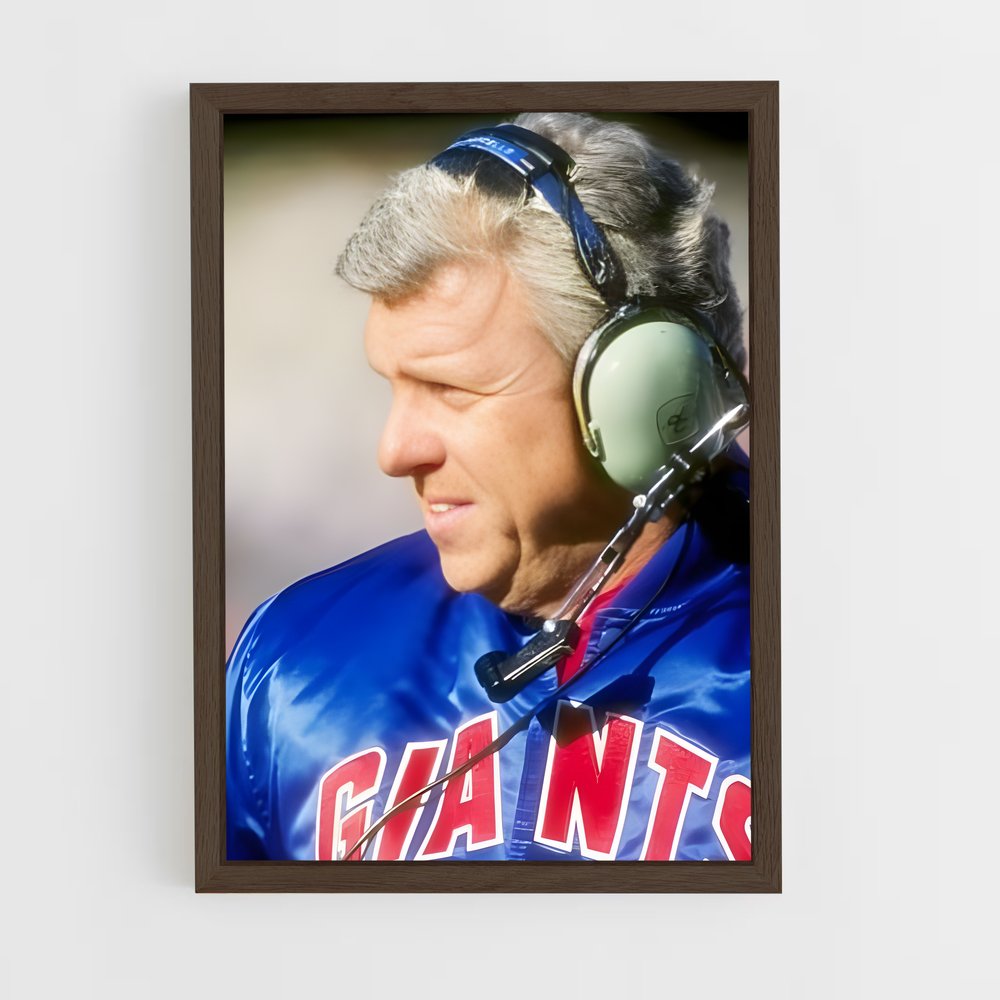 ap-bill parcells-2 cadre Bois foncé