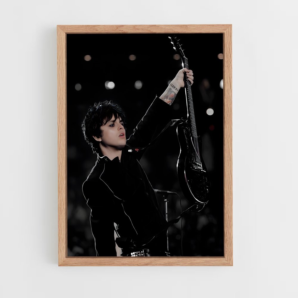 ap-billie joe armstrong-1 cadre Bois clair