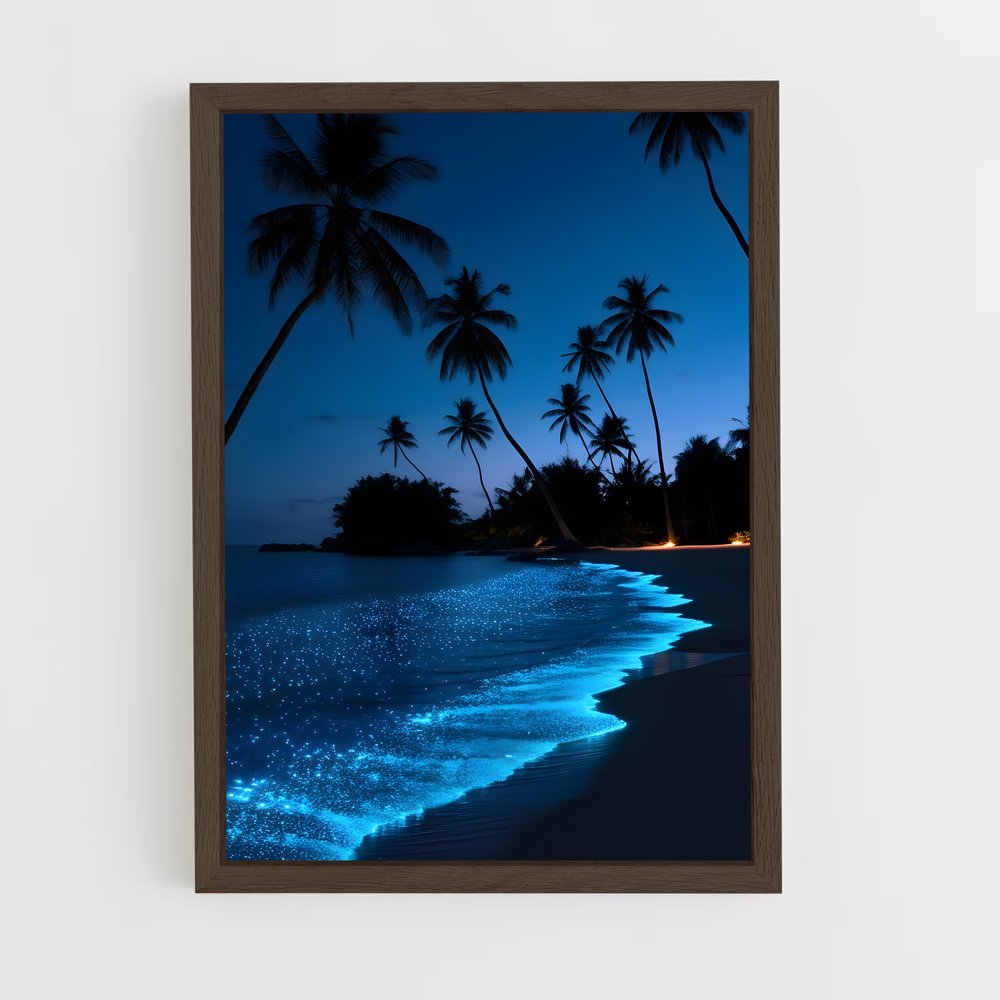 ap-bioluminescent beaches-4 cadre Bois foncé