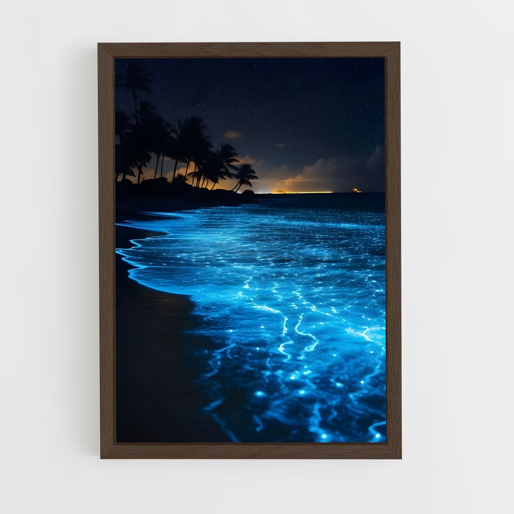 ap-bioluminescent beaches-6 cadre Bois foncé