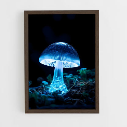 ap-bioluminescent mushroom-4 cadre Bois foncé