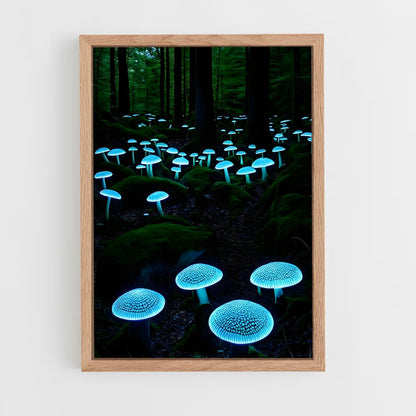ap-bioluminescent mushroom-5 cadre Bois clair