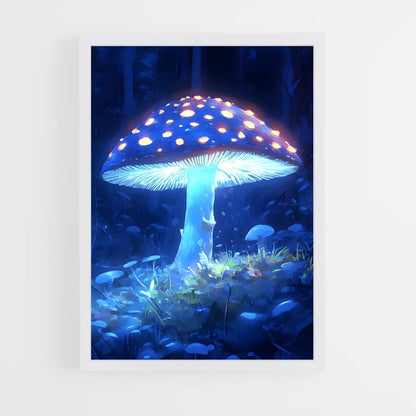 ap-bioluminescent mushroom-8 cadre Blanc