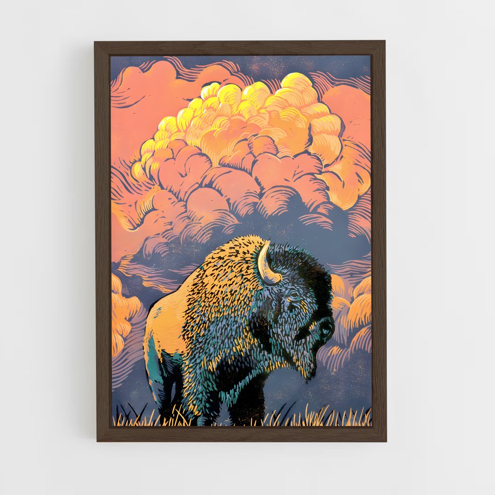ap-bison-7 cadre Bois foncé