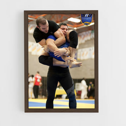 ap-bjj stars-5 cadre Bois foncé