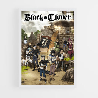 ap-black clover-3 cadre Blanc