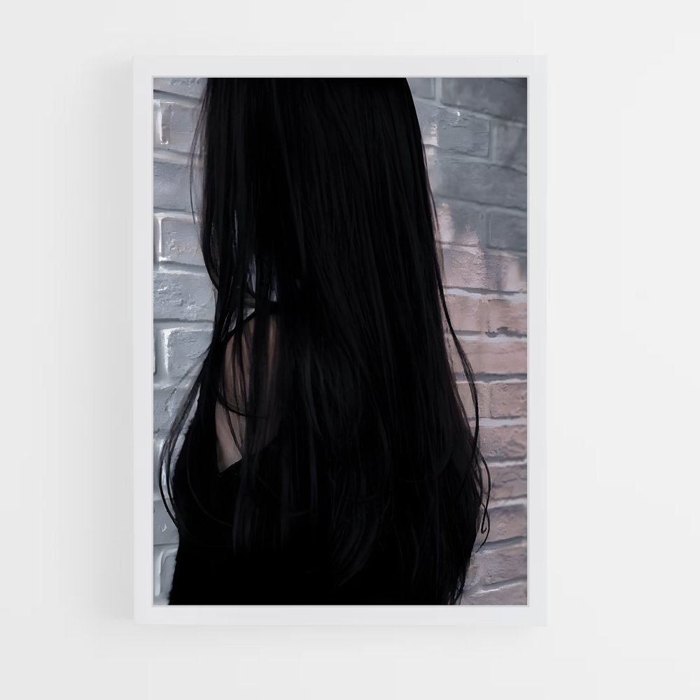 ap-black hair-3 cadre Blanc