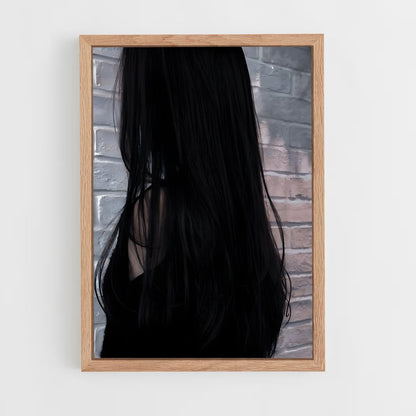 ap-black hair-3 cadre Bois clair