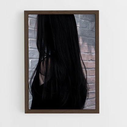 ap-black hair-3 cadre Bois foncé
