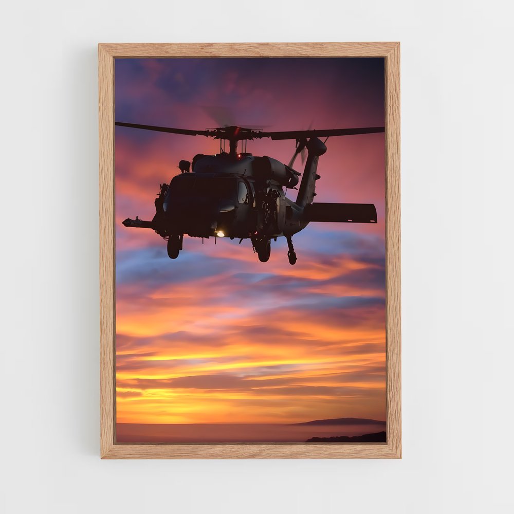 ap-black hawk uh-60-1 cadre Bois clair