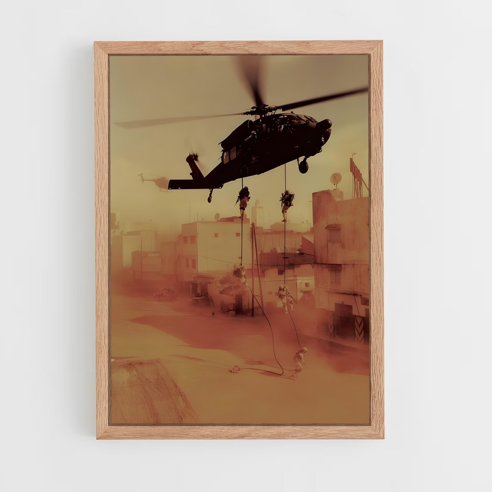 ap-black hawk uh-60-2 cadre Bois clair