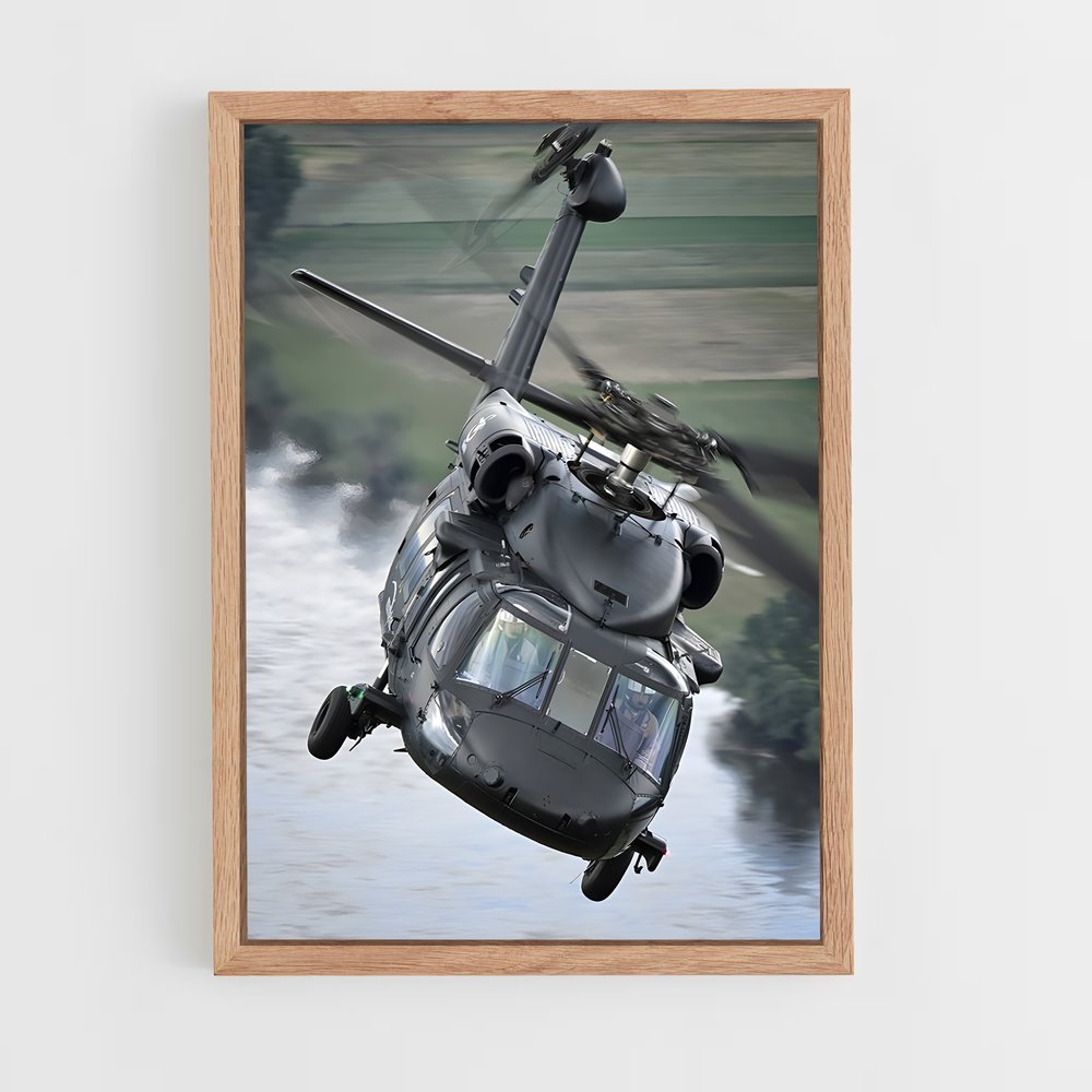 ap-black hawk uh-60-3 cadre Bois clair