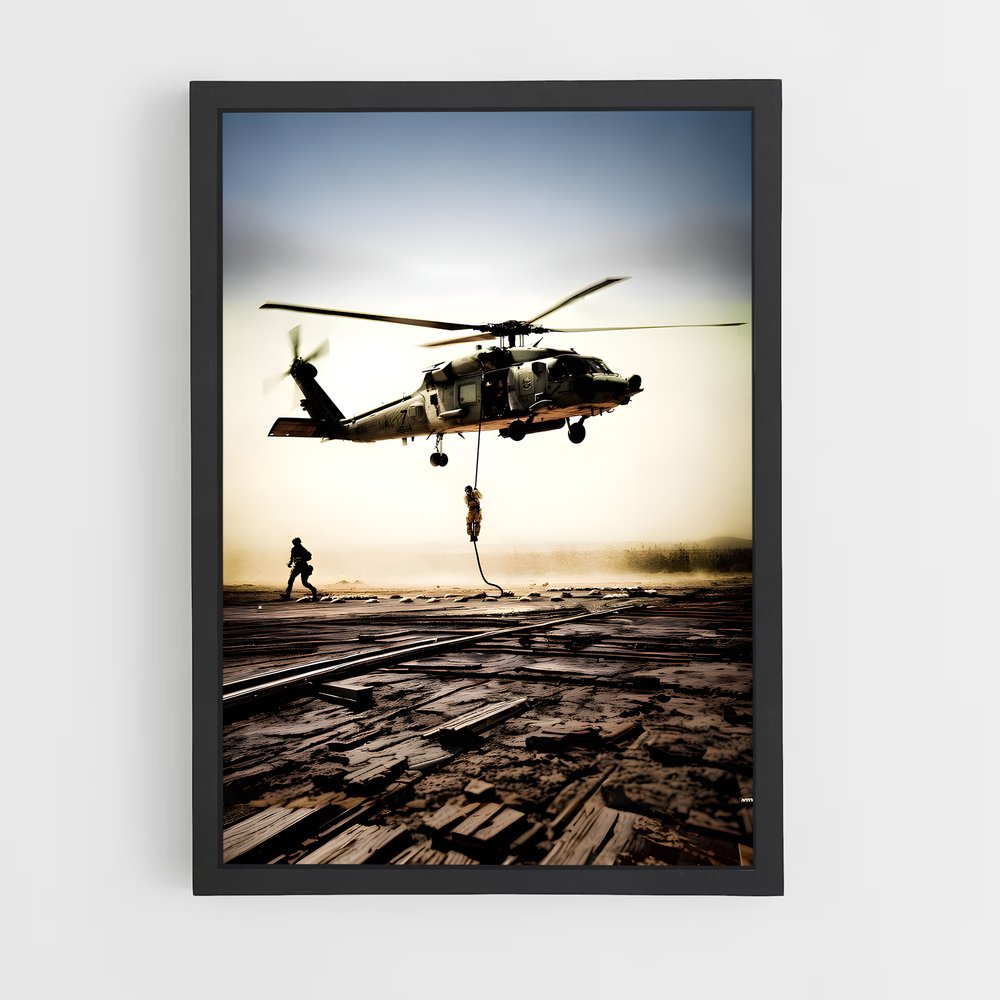 ap-black hawk uh-60-4 cadre Noir