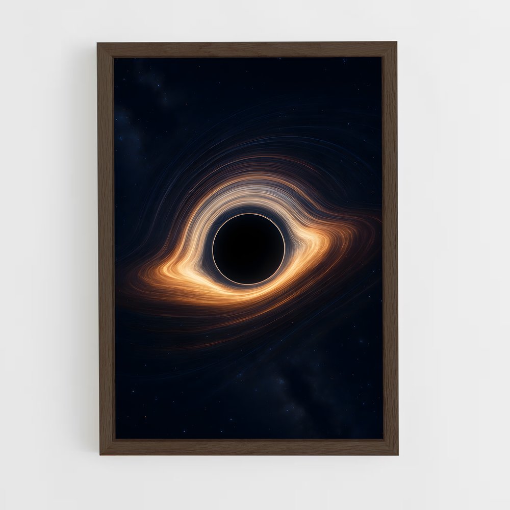 ap-black holes-3 cadre Bois foncé