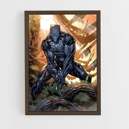 ap-black panther-1 cadre Bois foncé