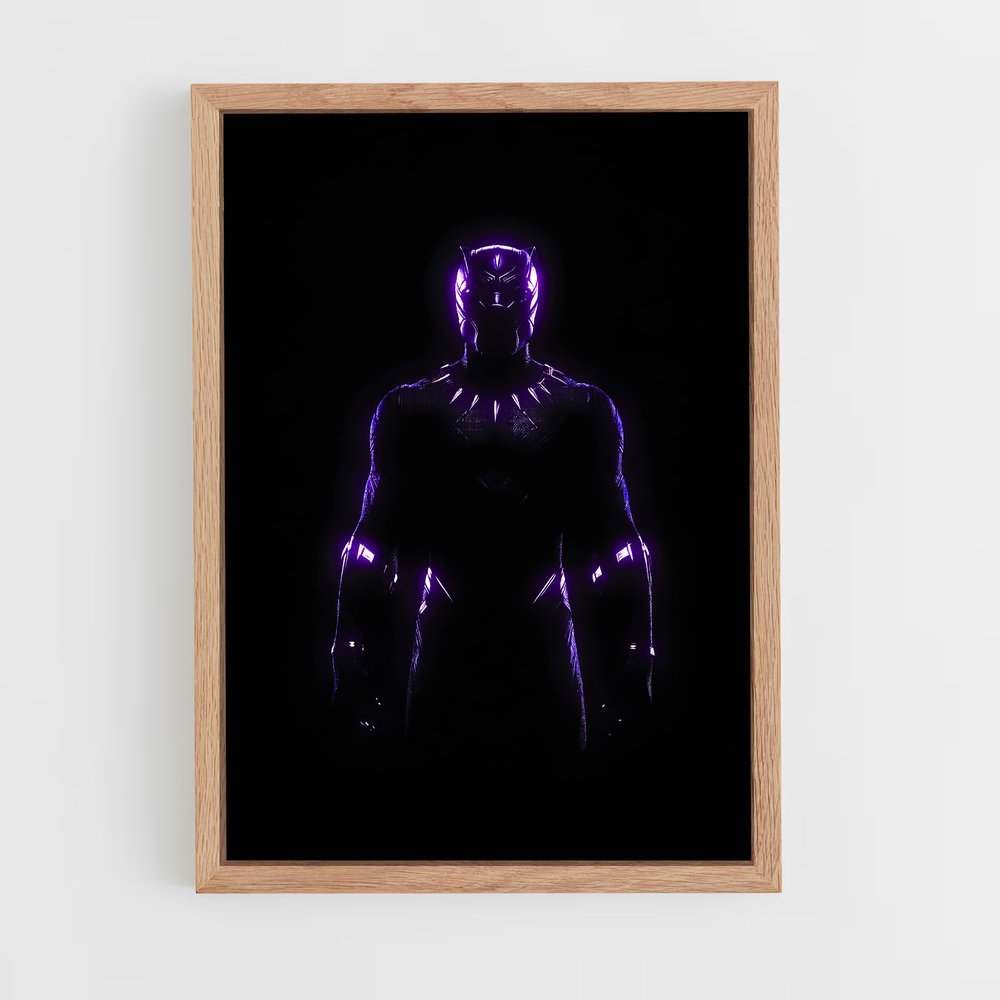 ap-black panther-16 cadre Bois clair
