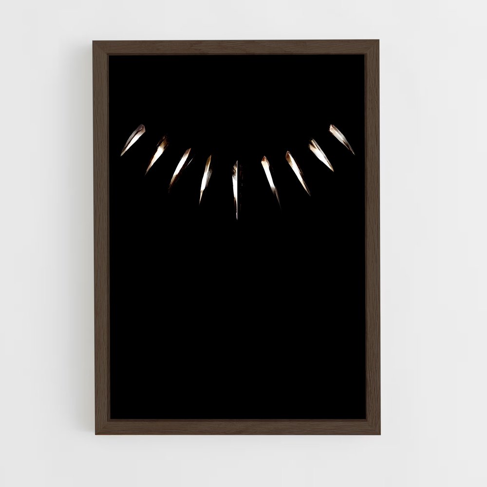 ap-black panther-7 cadre Bois foncé