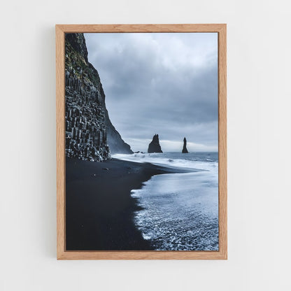 ap-black sand beach-2 cadre Bois clair