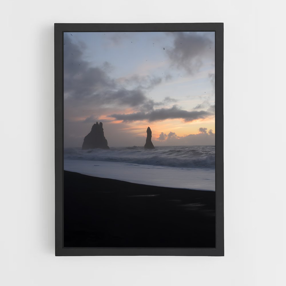ap-black sand beach-7 cadre Noir