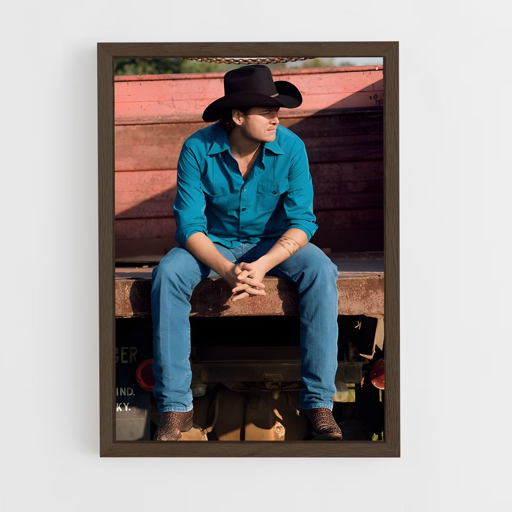ap-blake shelton-16 cadre Bois foncé