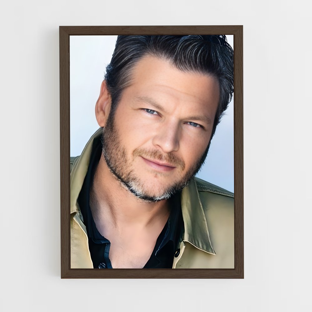 ap-blake shelton-9 cadre Bois foncé