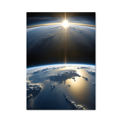 Poster Terre Bleu