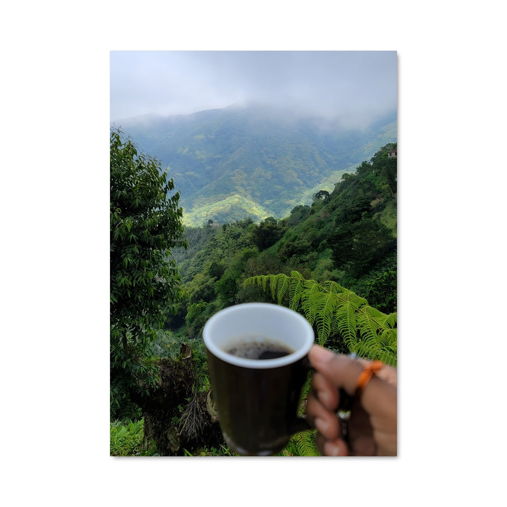 Poster Café en Montagne