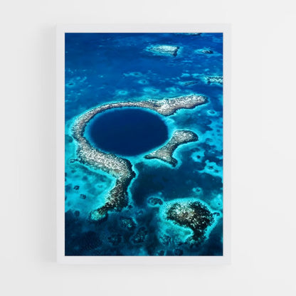 ap-blue hole belize-1 cadre Blanc
