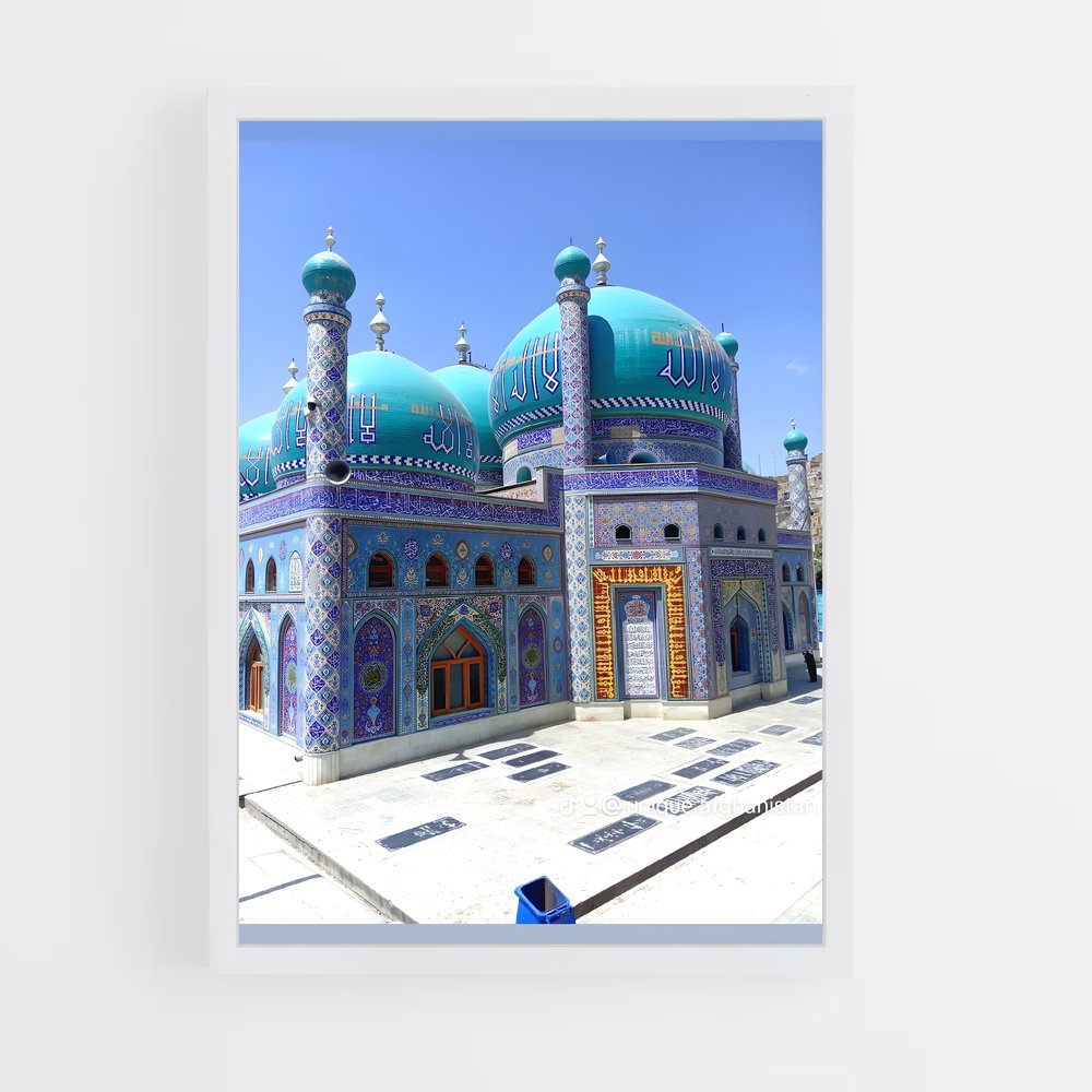 ap-blue mosque-4 cadre Blanc