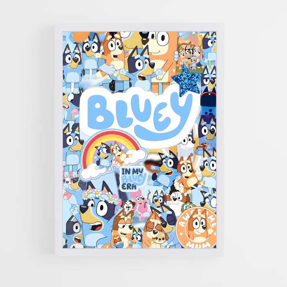 ap-bluey-4 cadre Blanc