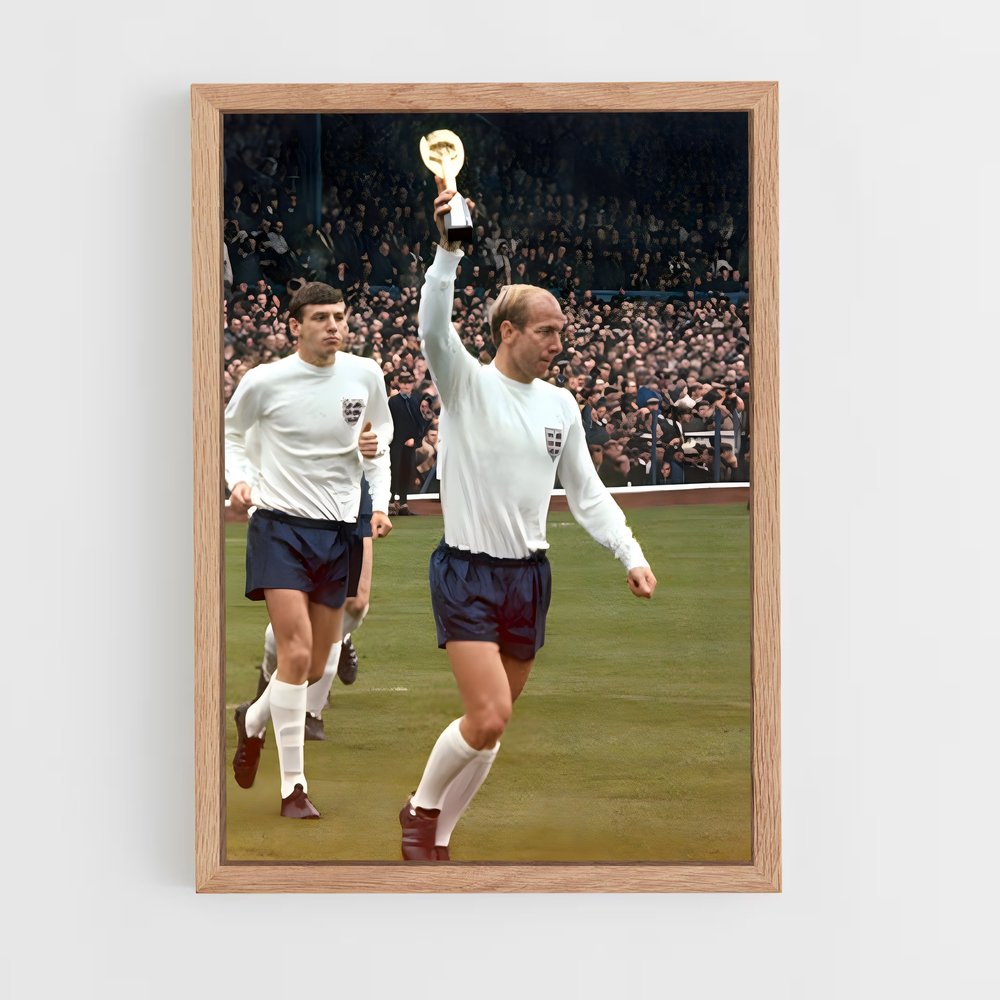 ap-bobby charlton-3 cadre Bois clair