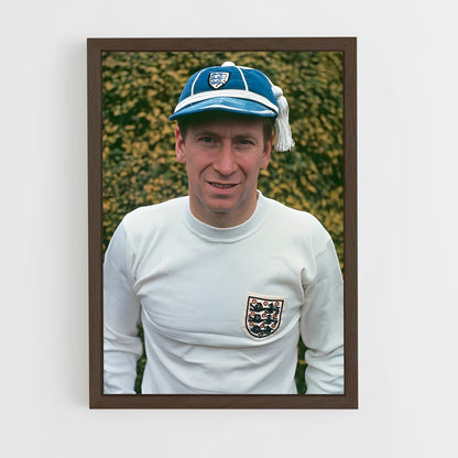 ap-bobby charlton-4 cadre Bois foncé