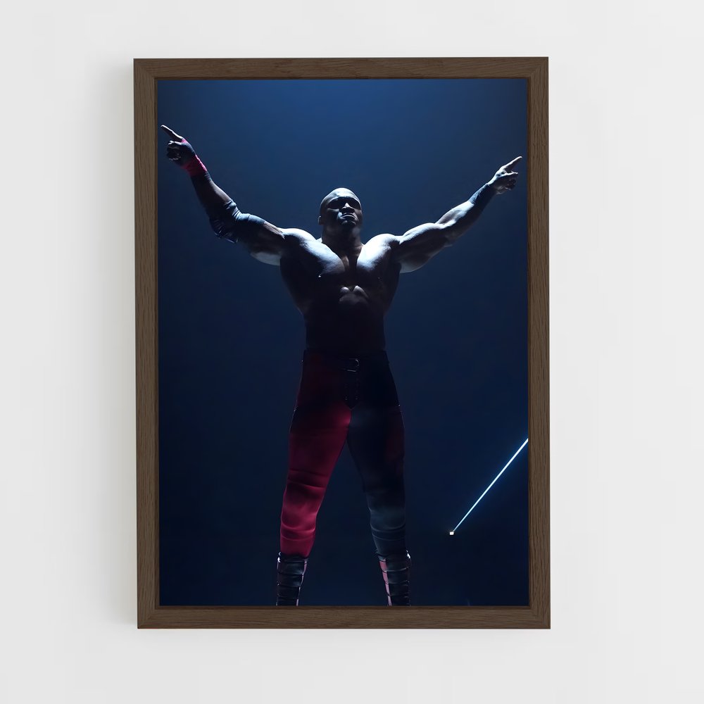 ap-bobby lashley-3 cadre Bois foncé