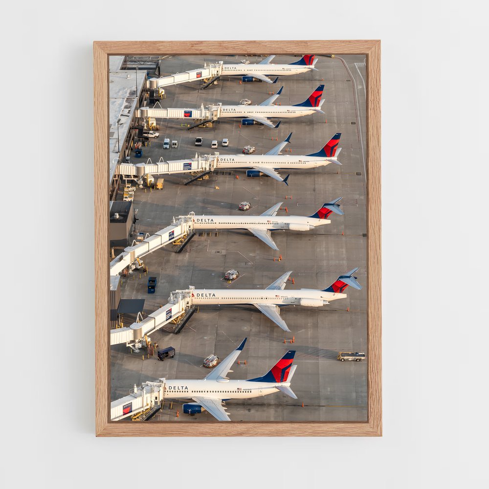 ap-boeing 737-2 cadre Bois clair